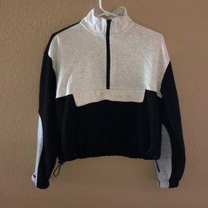 Garage Block Colour Crop Sweater